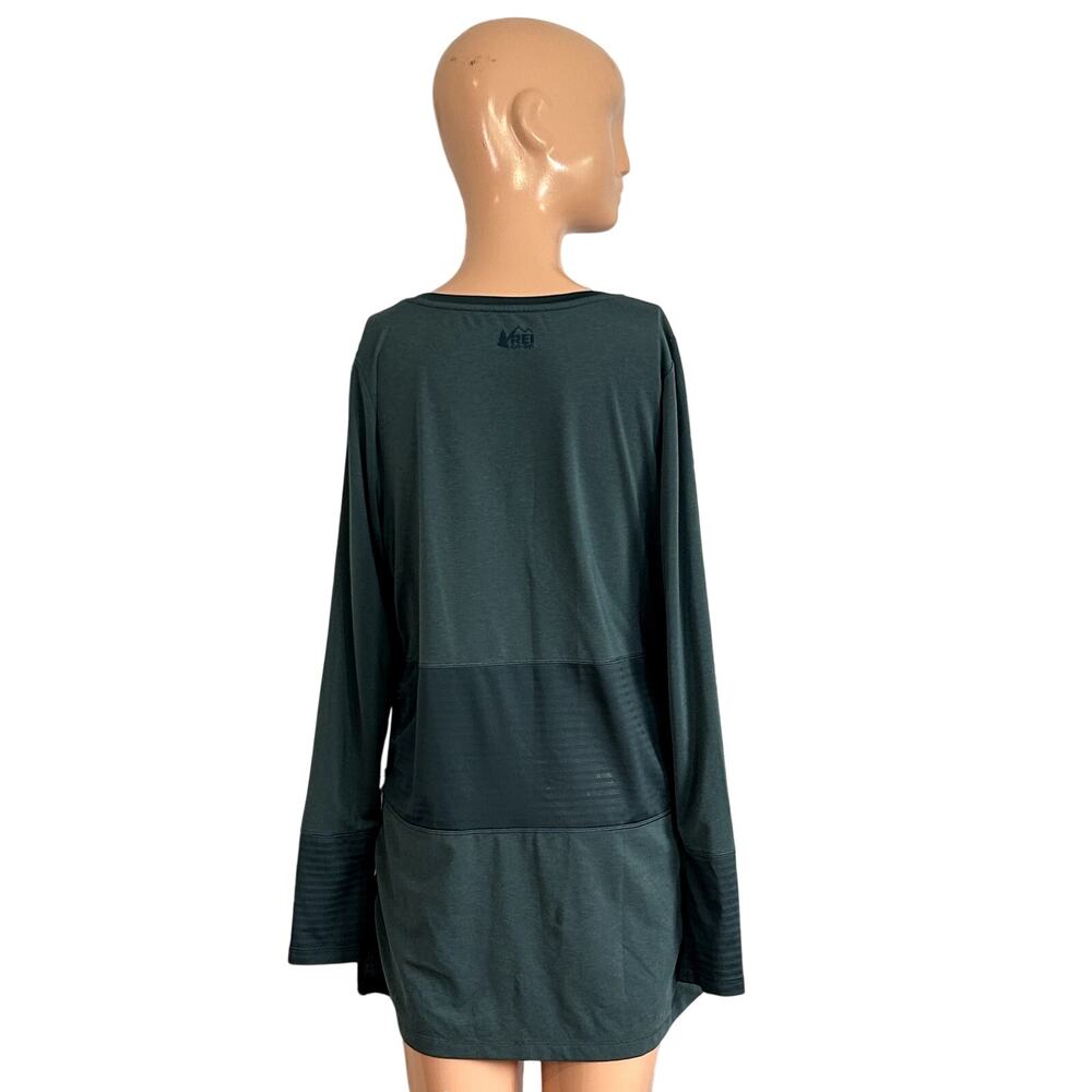 REI S Green Top Ventilated Mesh Panels Gorpcore Activewear Trail Casual Outdoor - Picture 3 of 17